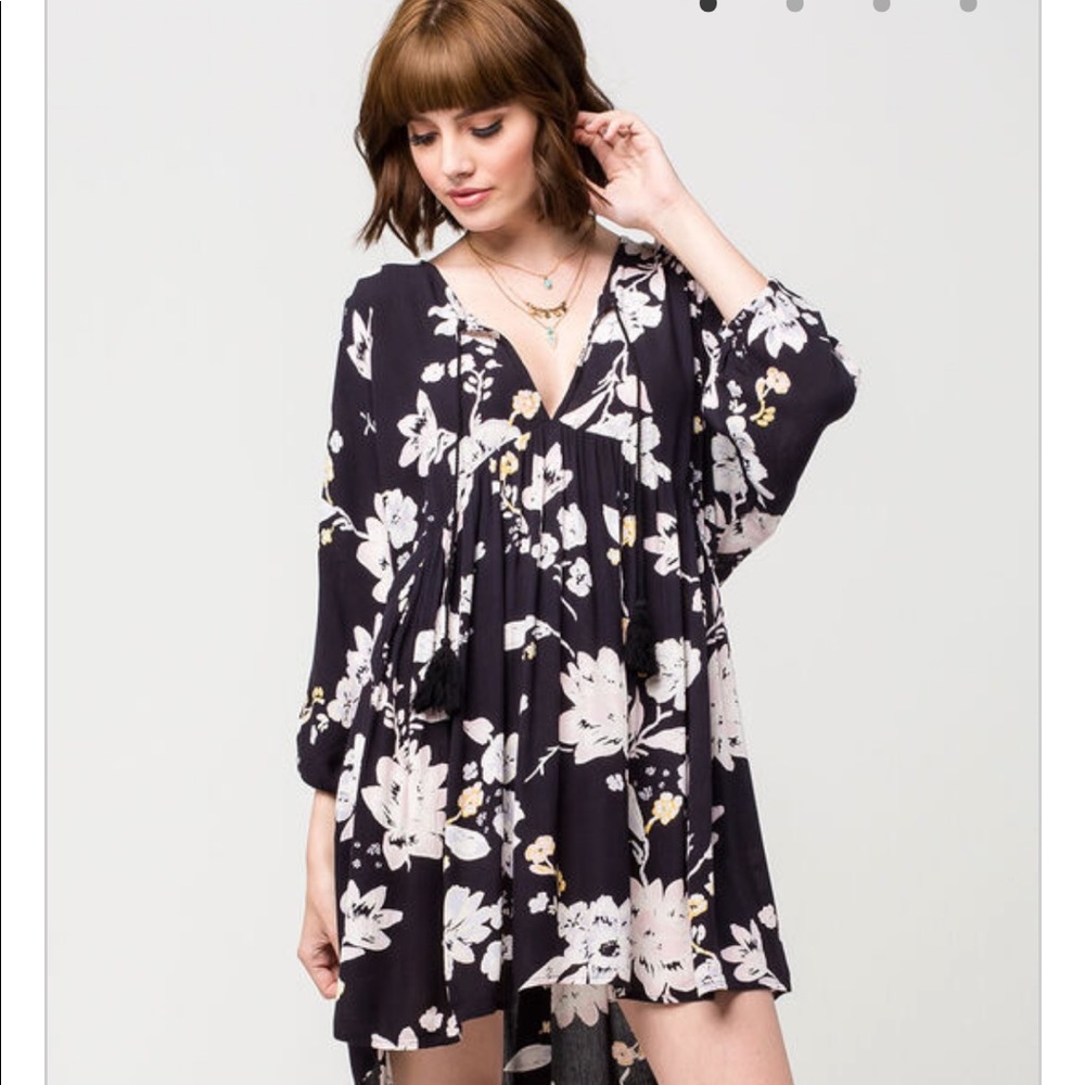 EUC Billabong Babydoll Tunic dress floral small